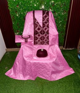 Bazin 3 pièces Rose