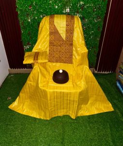 Bazin 3 pièces Jaune