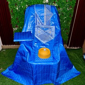 Bazin 3 pièces Bleue