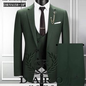 Costume 3 pièces pour Homme (Couleur Verte)
