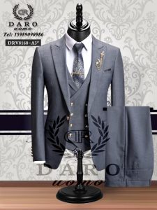 Costume 3 pièces pour Homme (Couleur Gris)