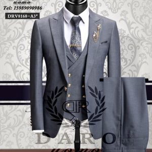 Costume 3 pièces pour Homme (Couleur Gris)