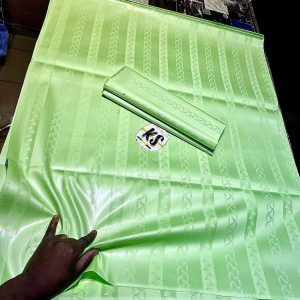 Bazin riche double largeur 3 ( Couleur Verte Claire)