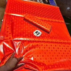 Bazin riche double largeur 3 ( Couleur Orange)