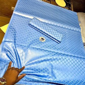 Bazin riche double largeur 3 ( Couleur Bleue)