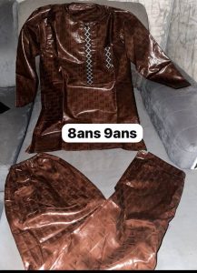 Bazin 3 pieces pour enfant